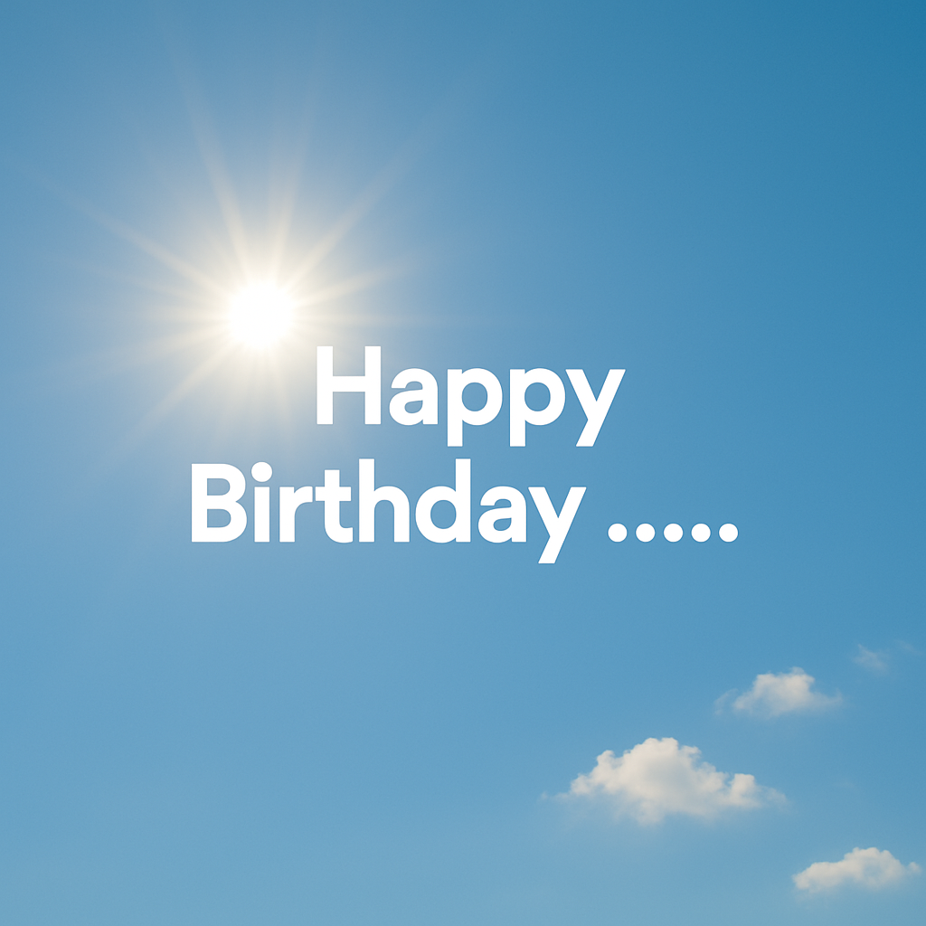 Happy Birthday (name)!